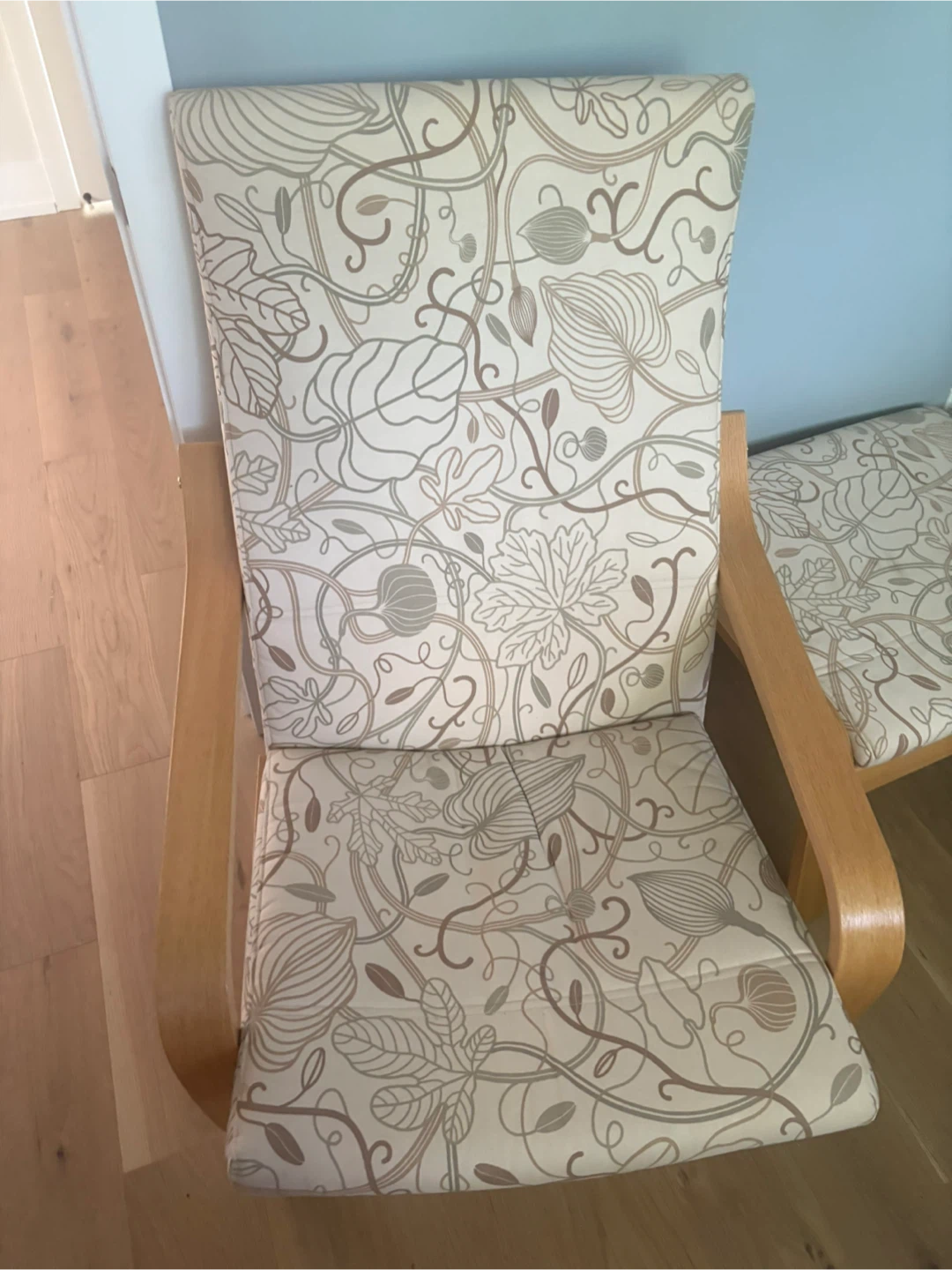 IKEA Poang Chair and Footstool
