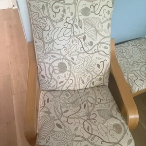 IKEA Poang Chair and Footstool
