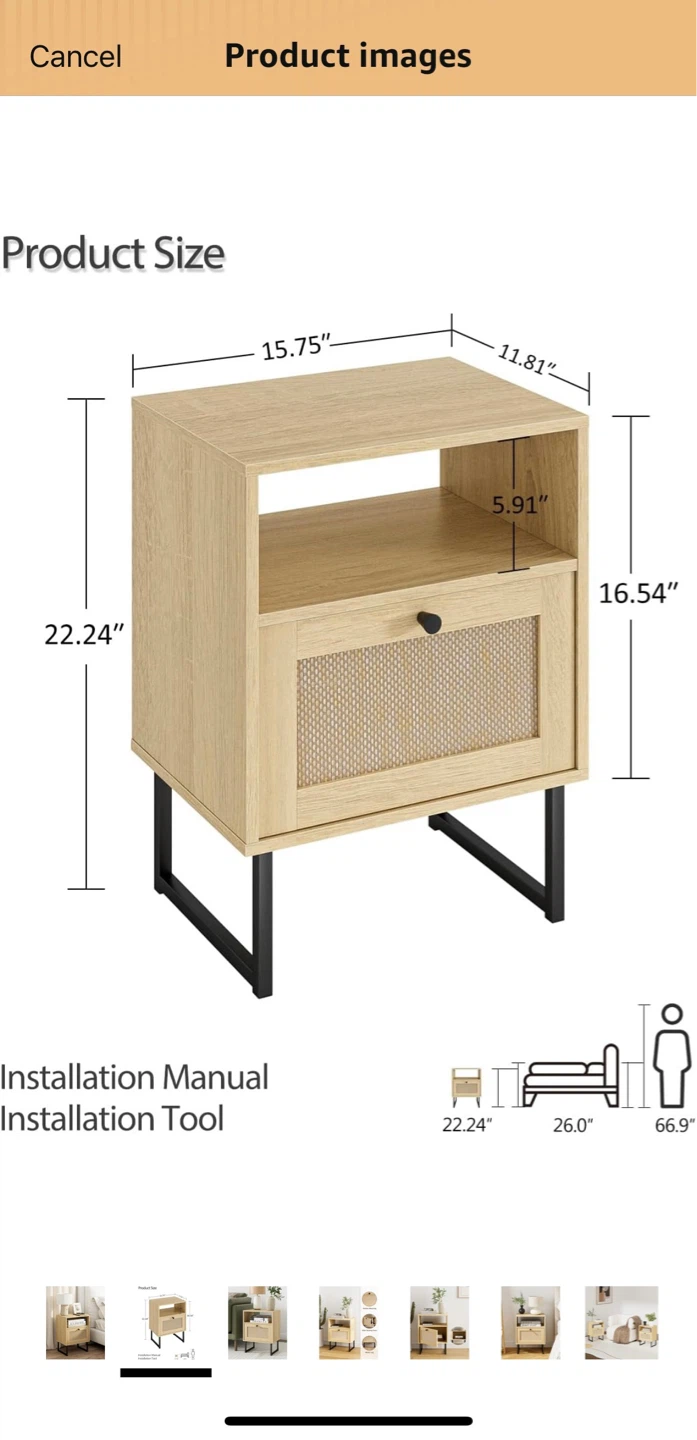 NEW nightstand / side table - photo 4