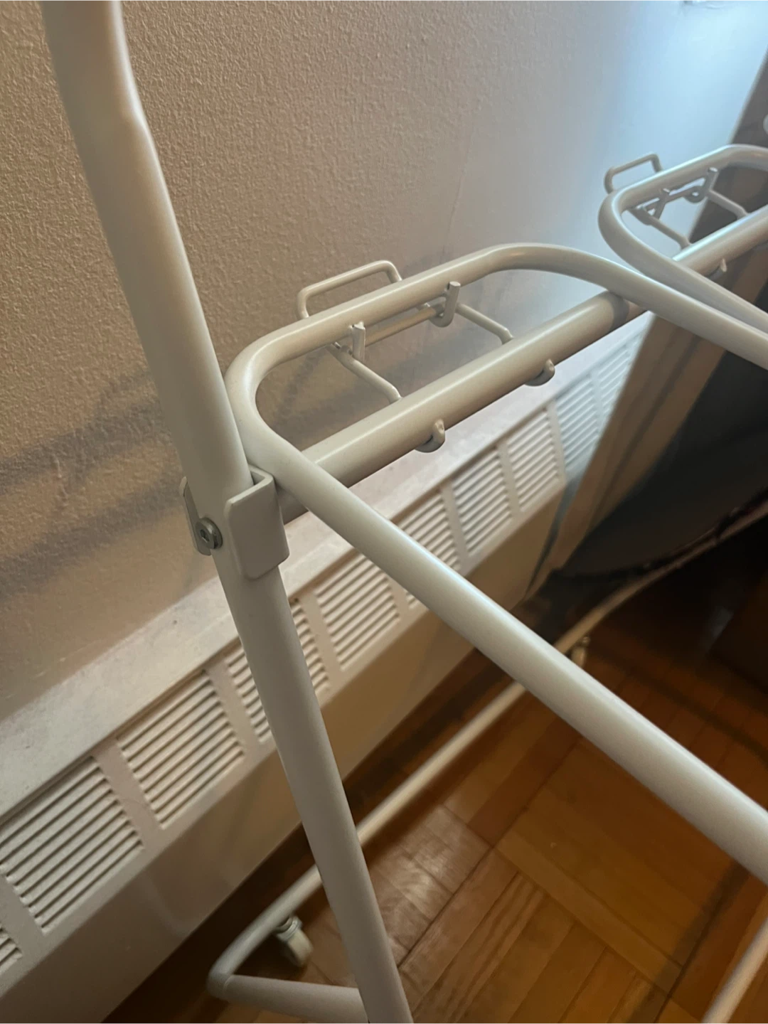 White 3-Bag Laundry Sorter Cart - photo 4