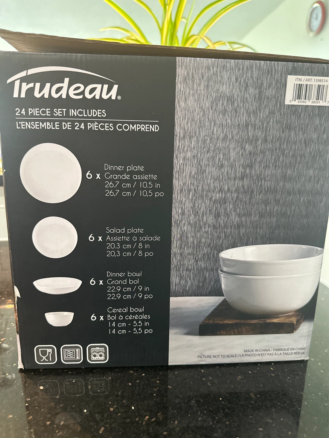 Trudeau 24-Piece Porcelain Dinnerware Set - photo 2