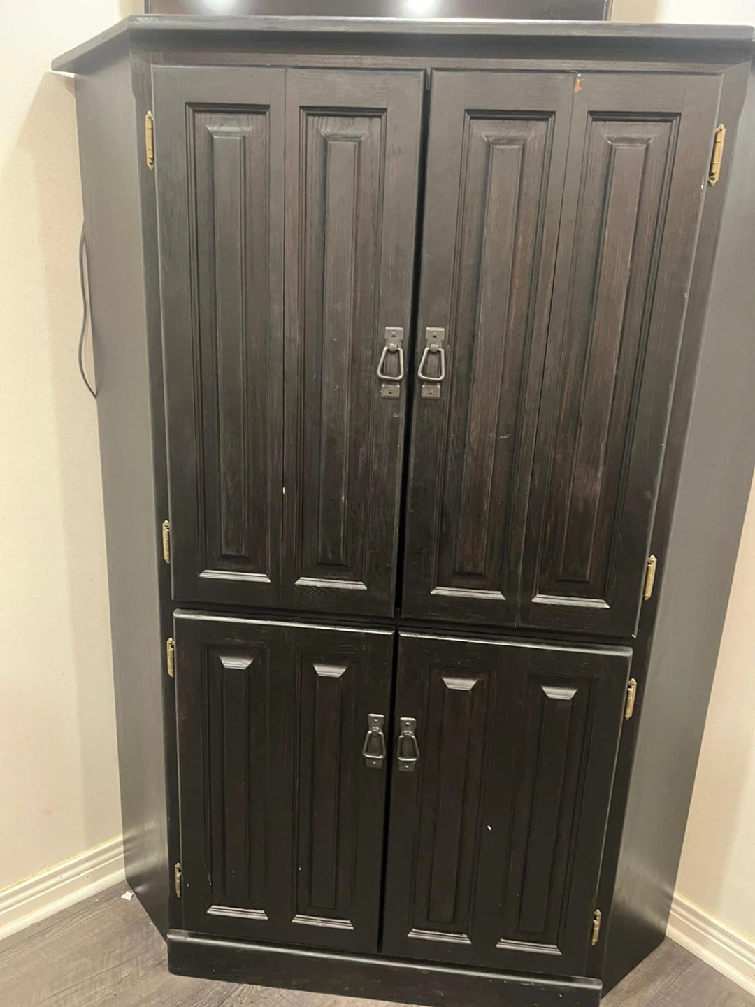 Dark Wood Corner Cabinet - photo 2