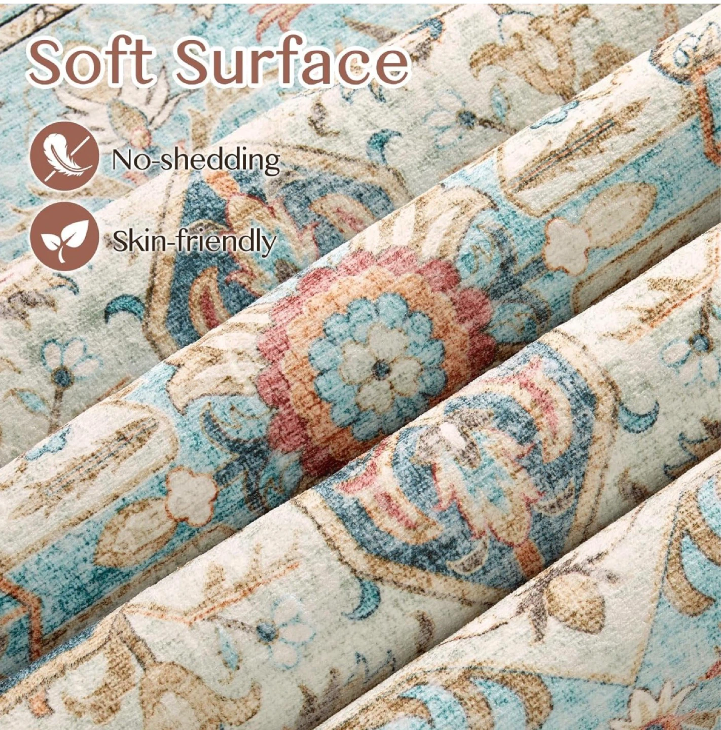 8x10 Machine Washable Foldable Area Rug - photo 3