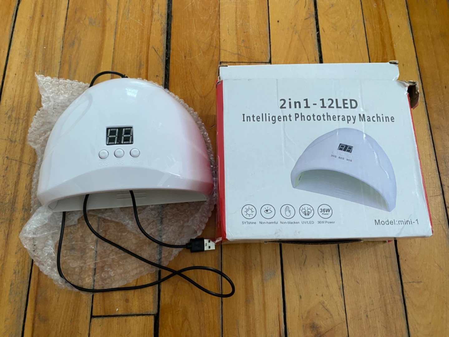 12-LED Intelligent Phototherapy Machine Nail Lamp