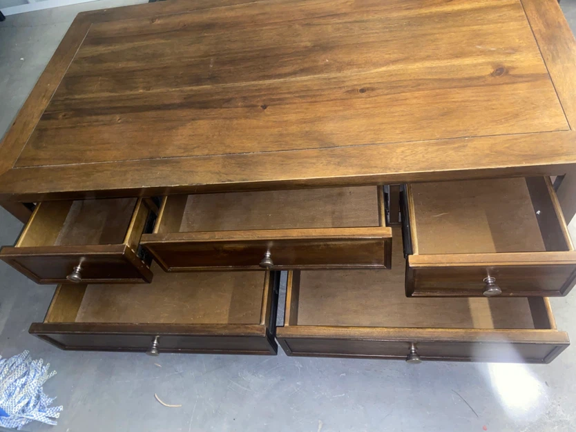 Farmhouse Style Wood Coffee Table - photo 2