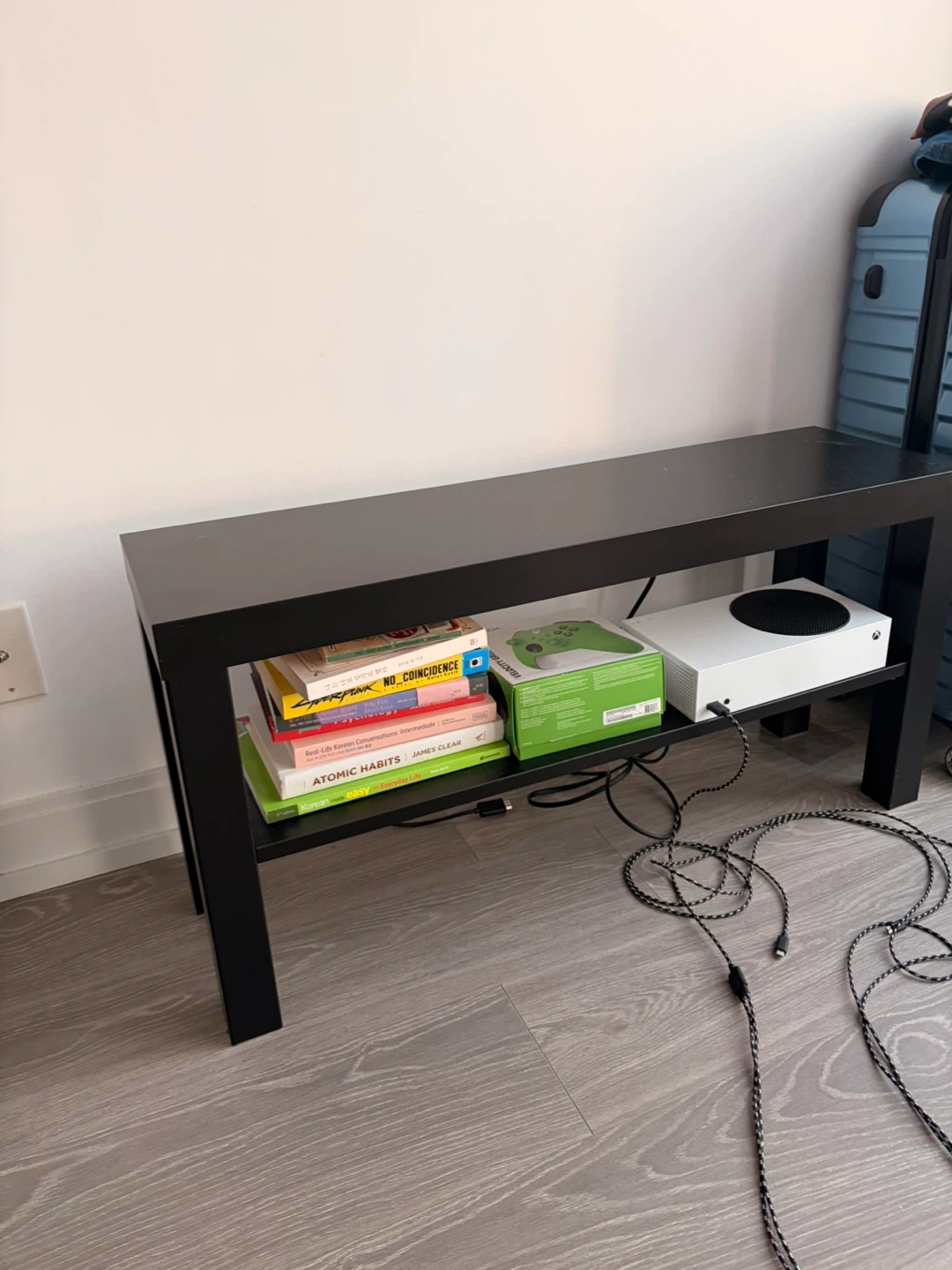 IKEA black tv stand - photo 2