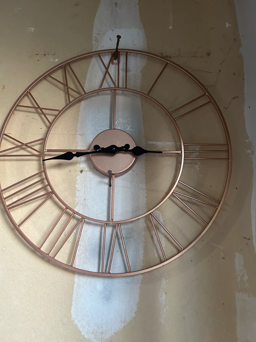 Copper Roman Numeral Wall Clock