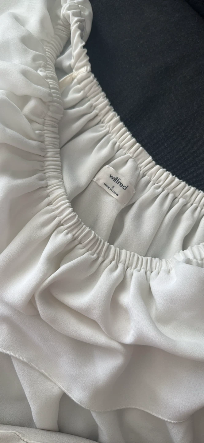 Wilfred White Off-the-Shoulder Top Size S - photo 4