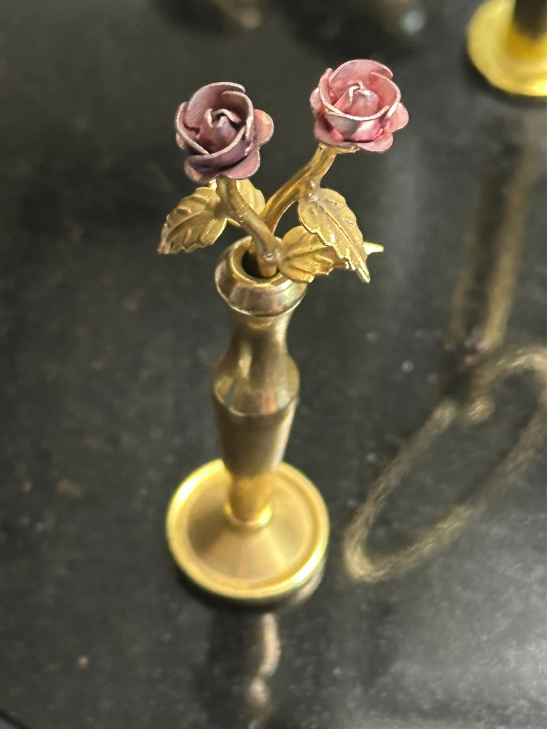 Vintage brass dollhouse miniatures - photo 4