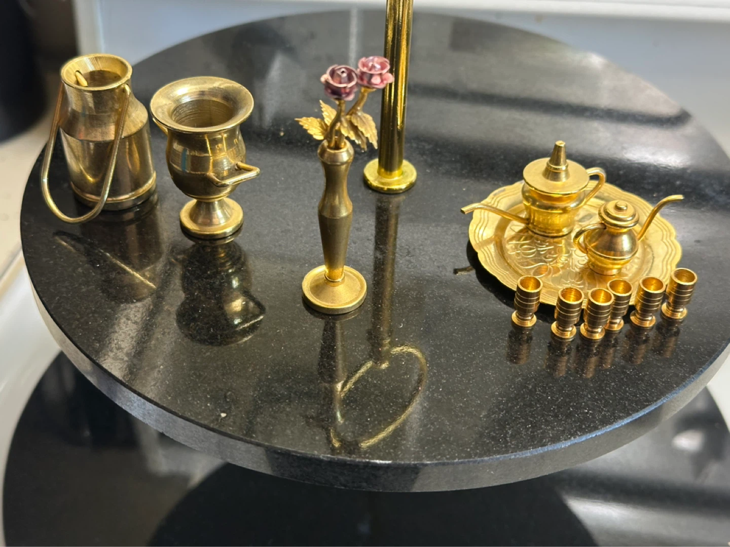 Vintage brass dollhouse miniatures