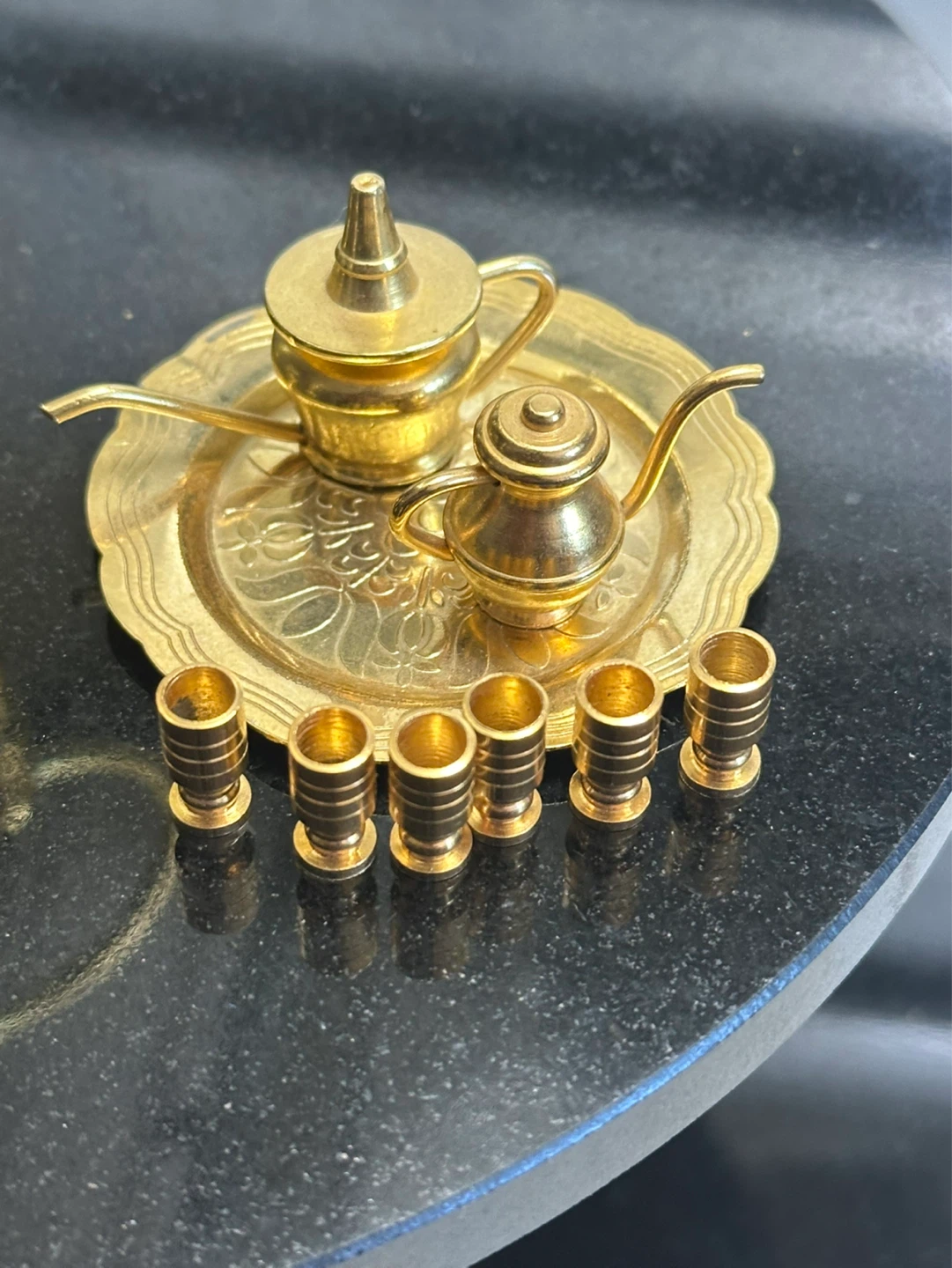 Vintage brass dollhouse miniatures - photo 2
