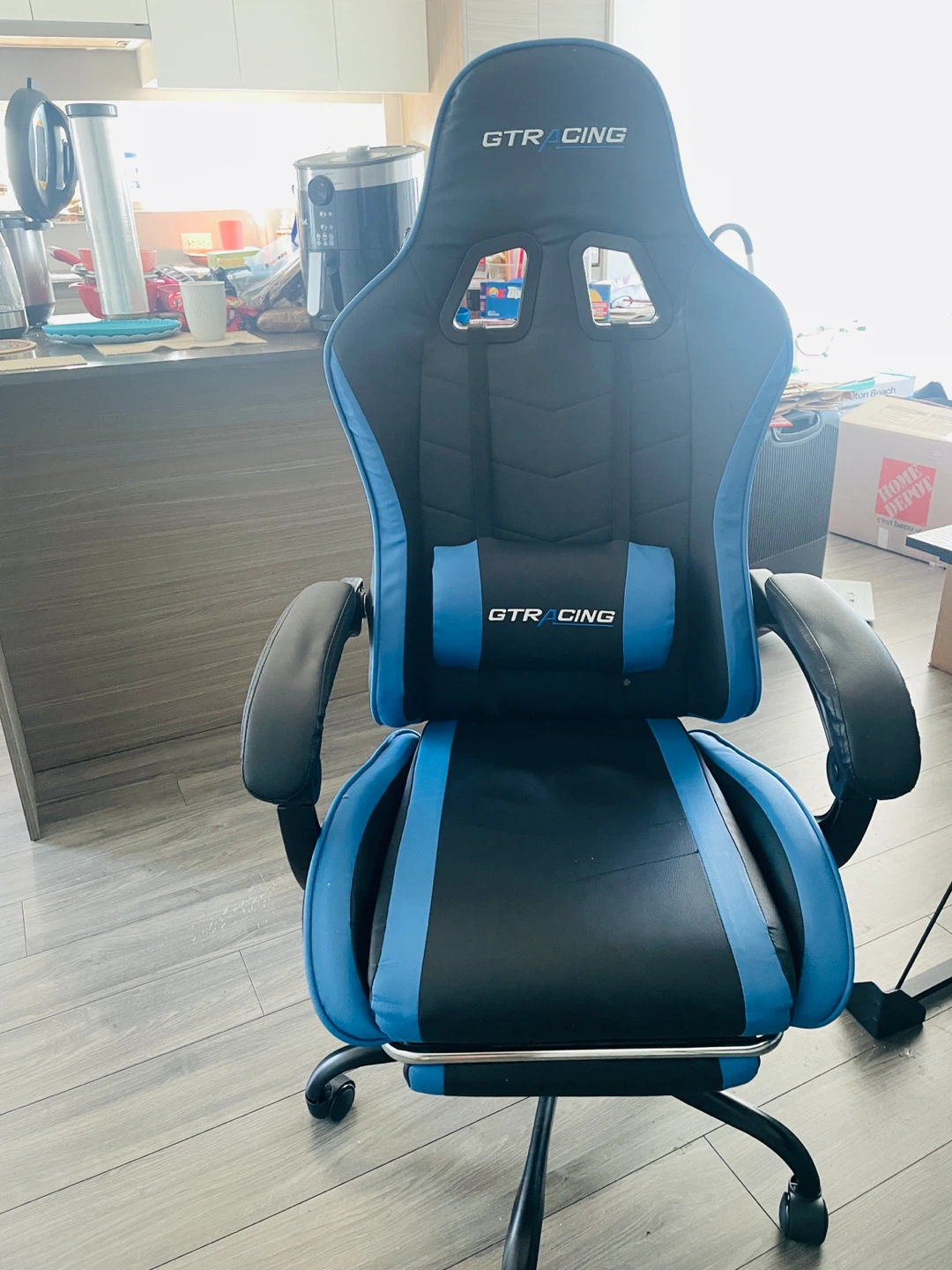 Computer desk with GTRacing gaming chair - photo 4