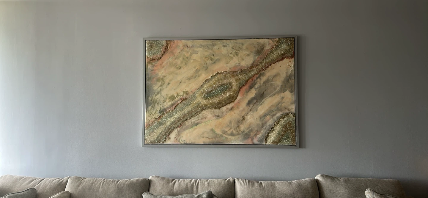 Textured Abstract Art Wall Hanging
