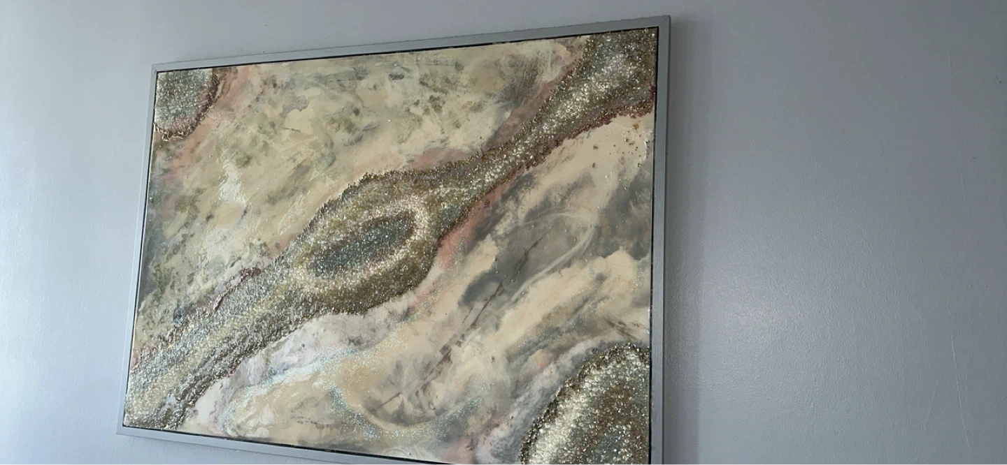 Textured Abstract Art Wall Hanging - photo 2
