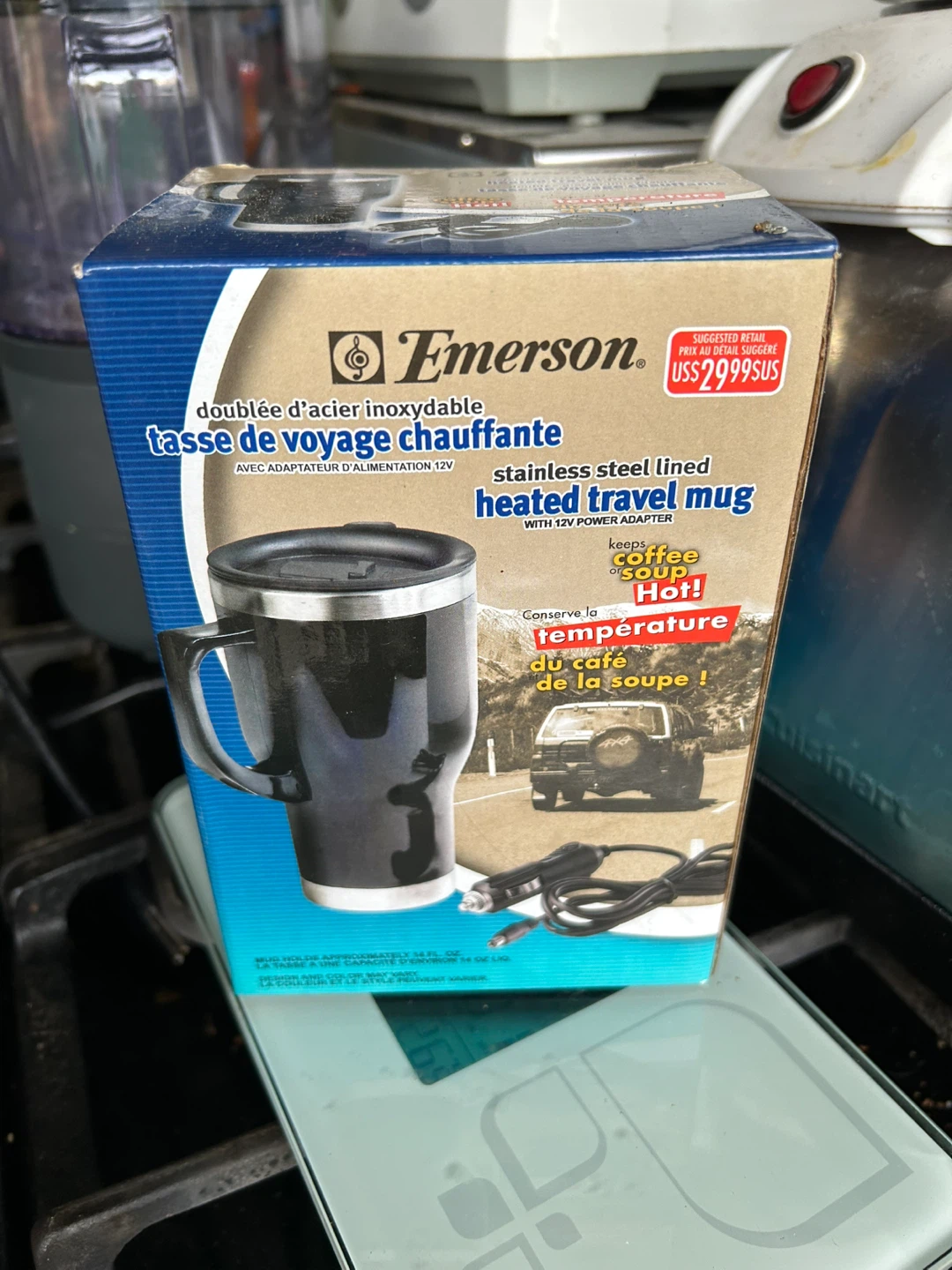 Emerson Heated Travel Mug - Stainless Steel Lined