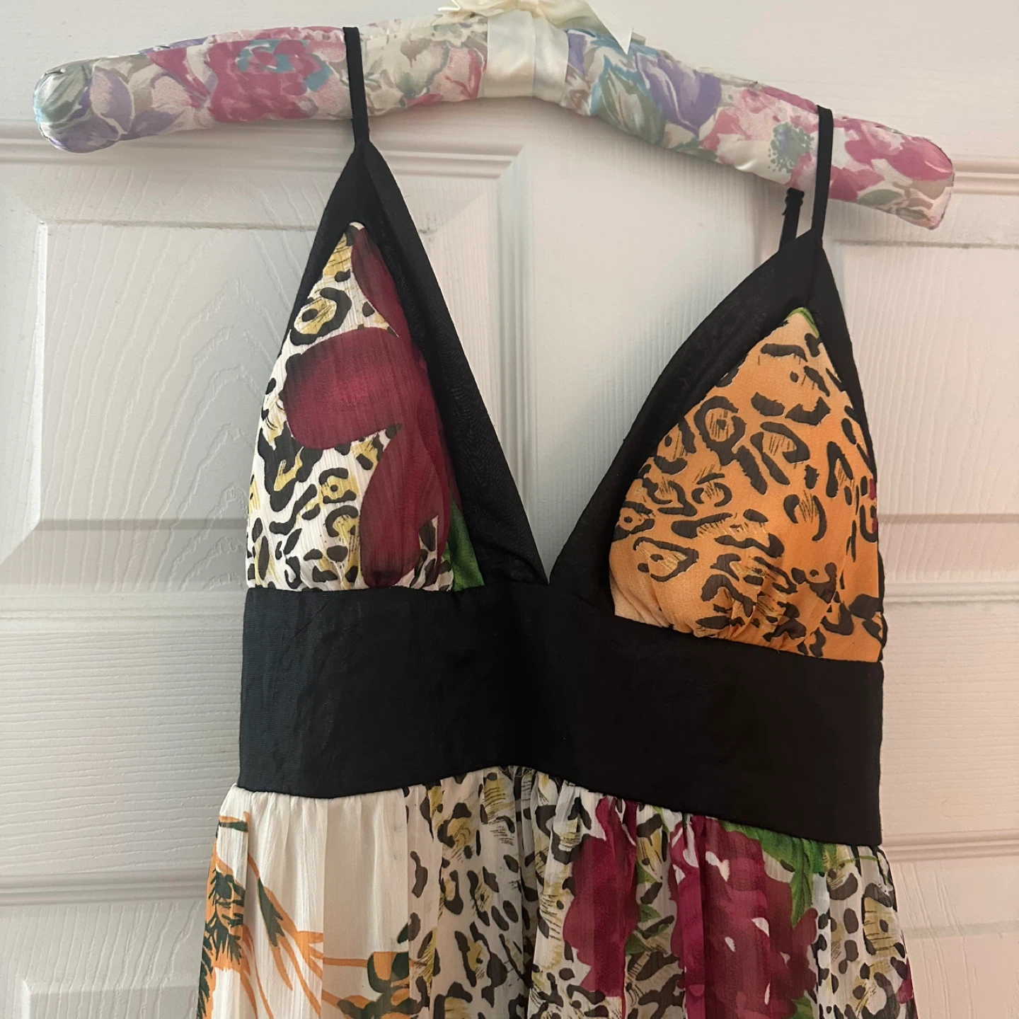 Maxi Dress - Floral & Leopard Print