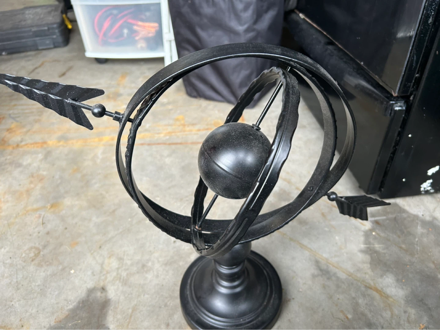 Black Metal Armillary Sphere Decor - photo 2