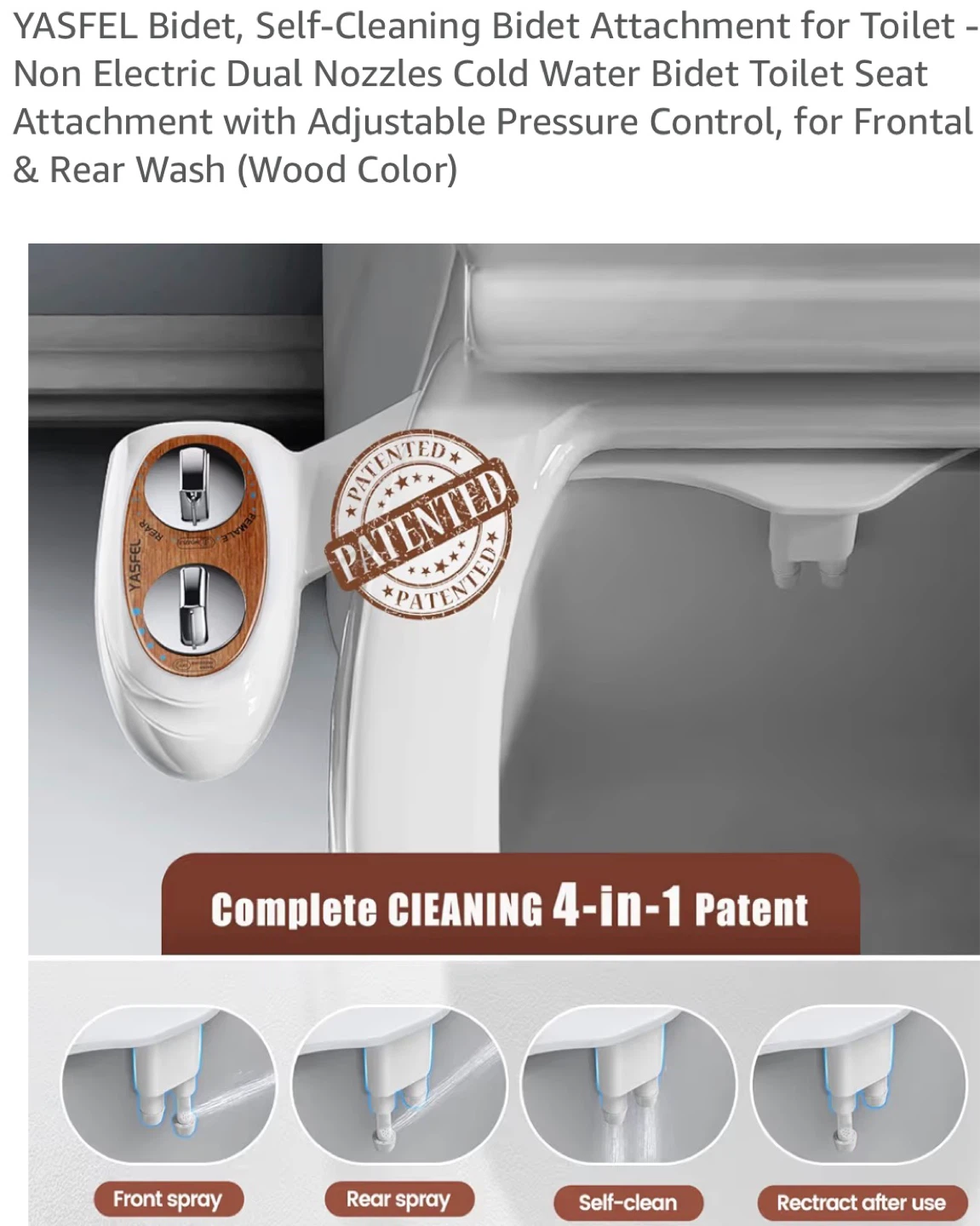 YASFEL Non-Electric Bidet Attachment