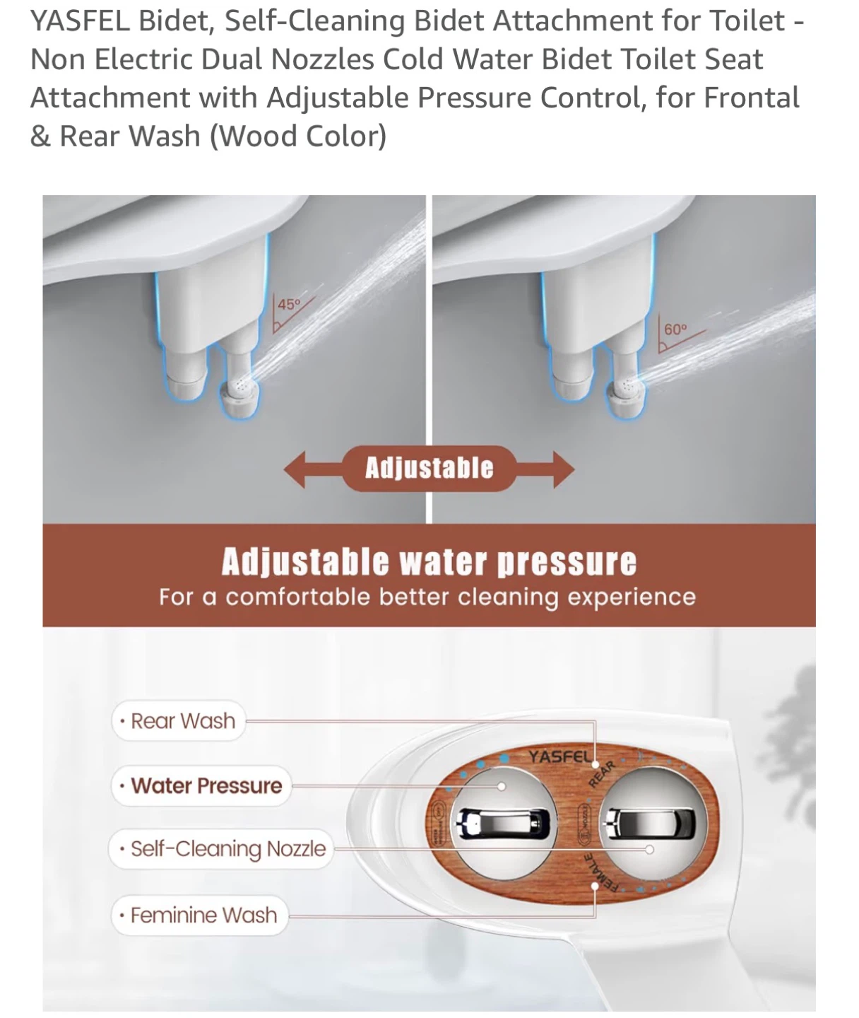 YASFEL Non-Electric Bidet Attachment - photo 2