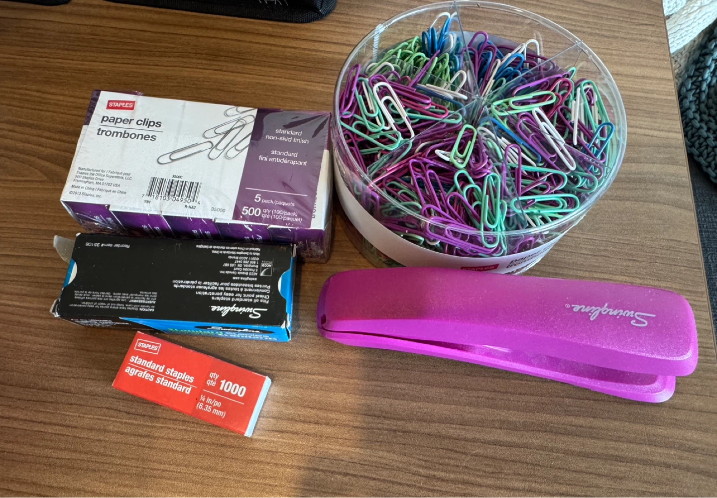 Staples & Paper Clips, and Swingline Stapler Bundle