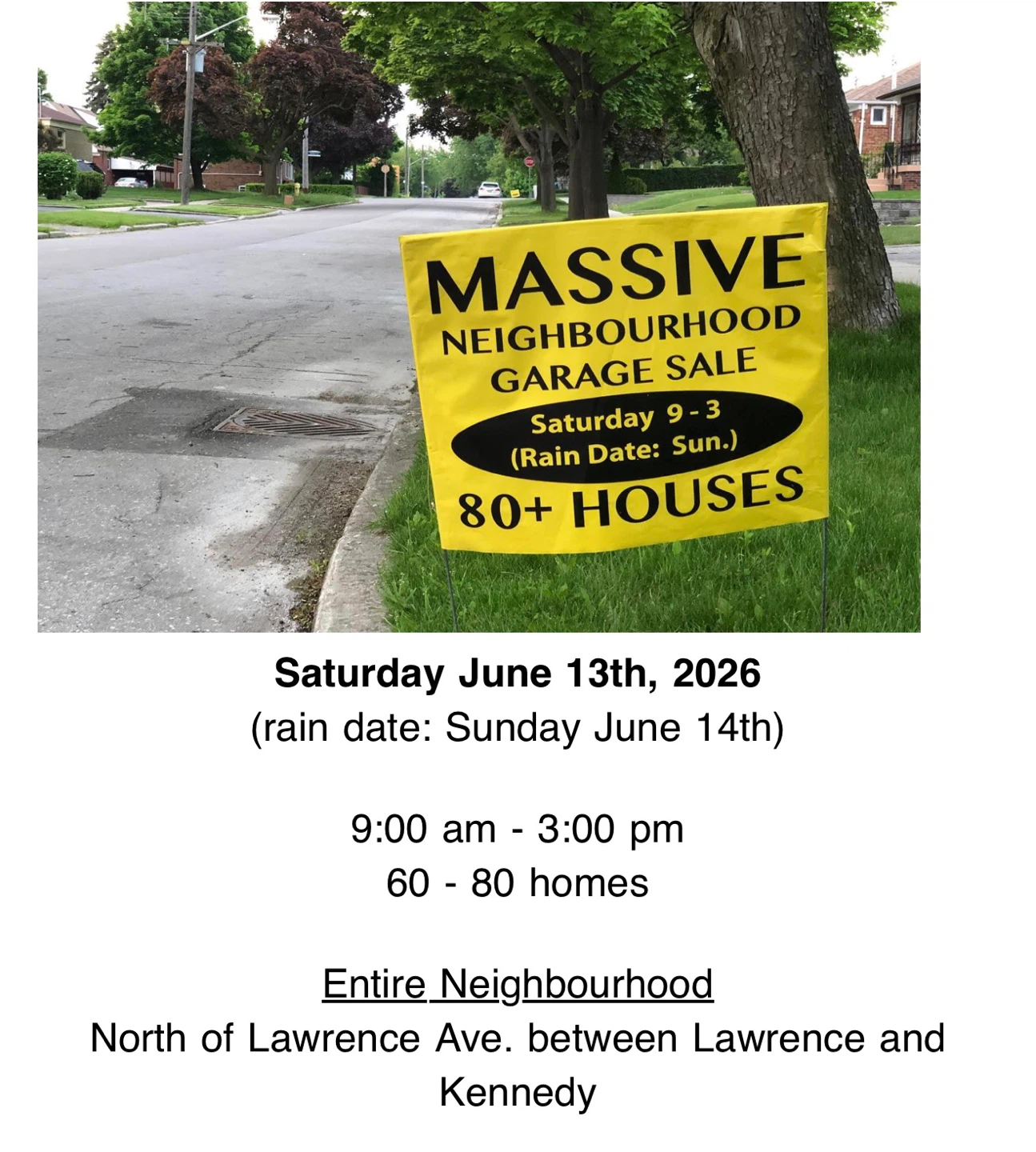Massive Neighbourhood Garage Sale