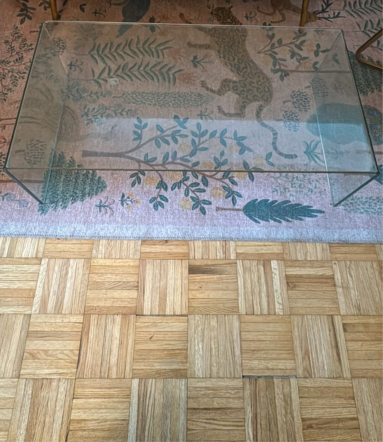 Clear Glass Coffee Table
