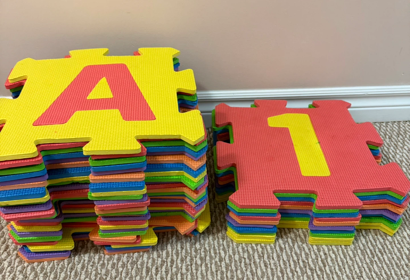 Foam Alphabet and Number Floor Mats 13x13 each - photo 2
