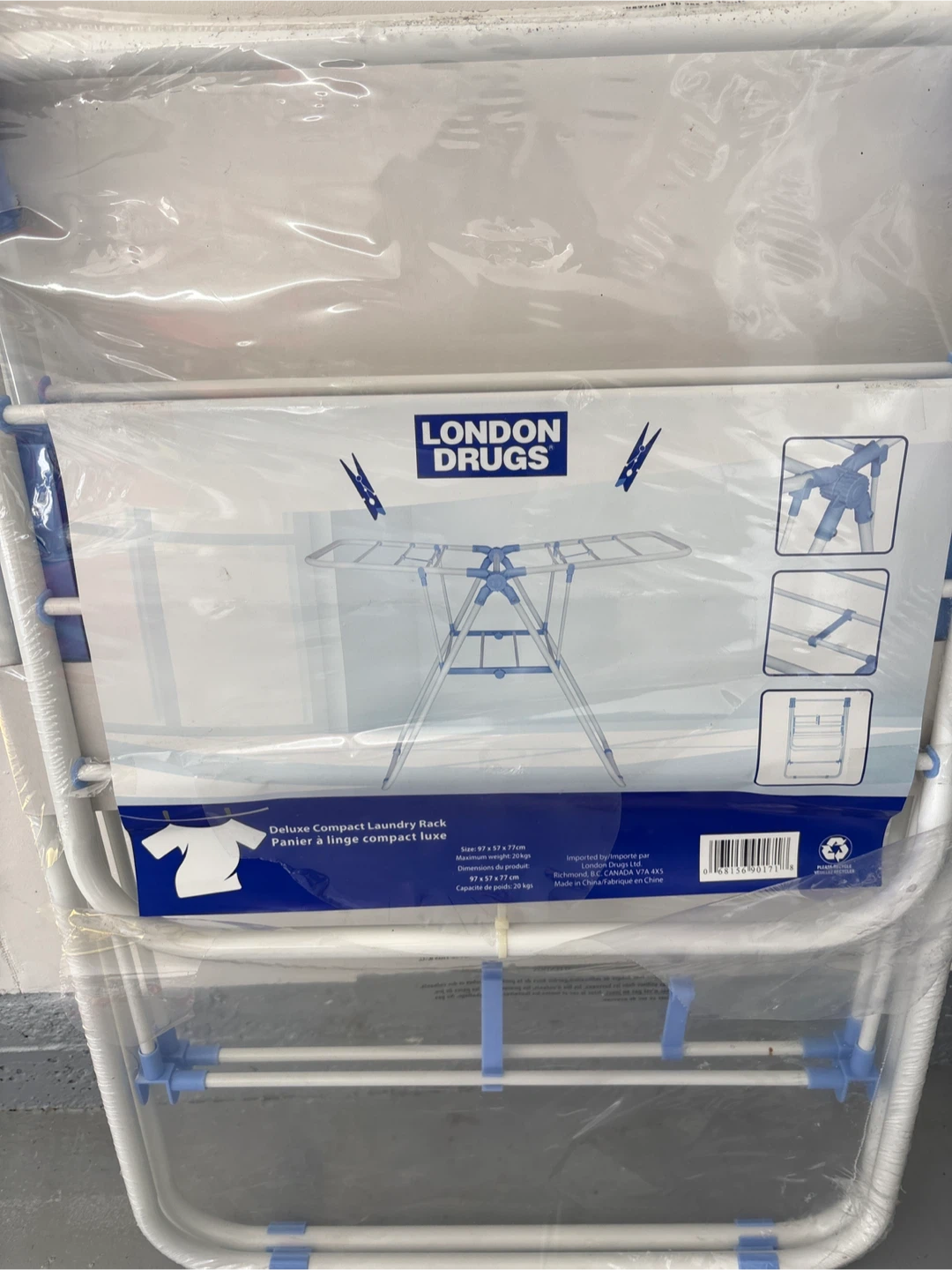London Drugs Deluxe Compact Laundry Rack