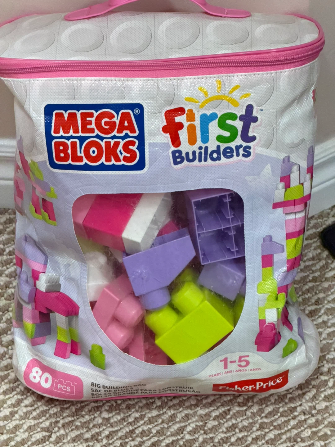 Mega Bloks First Builders Big Building Bag - 80 Pieces - photo 2