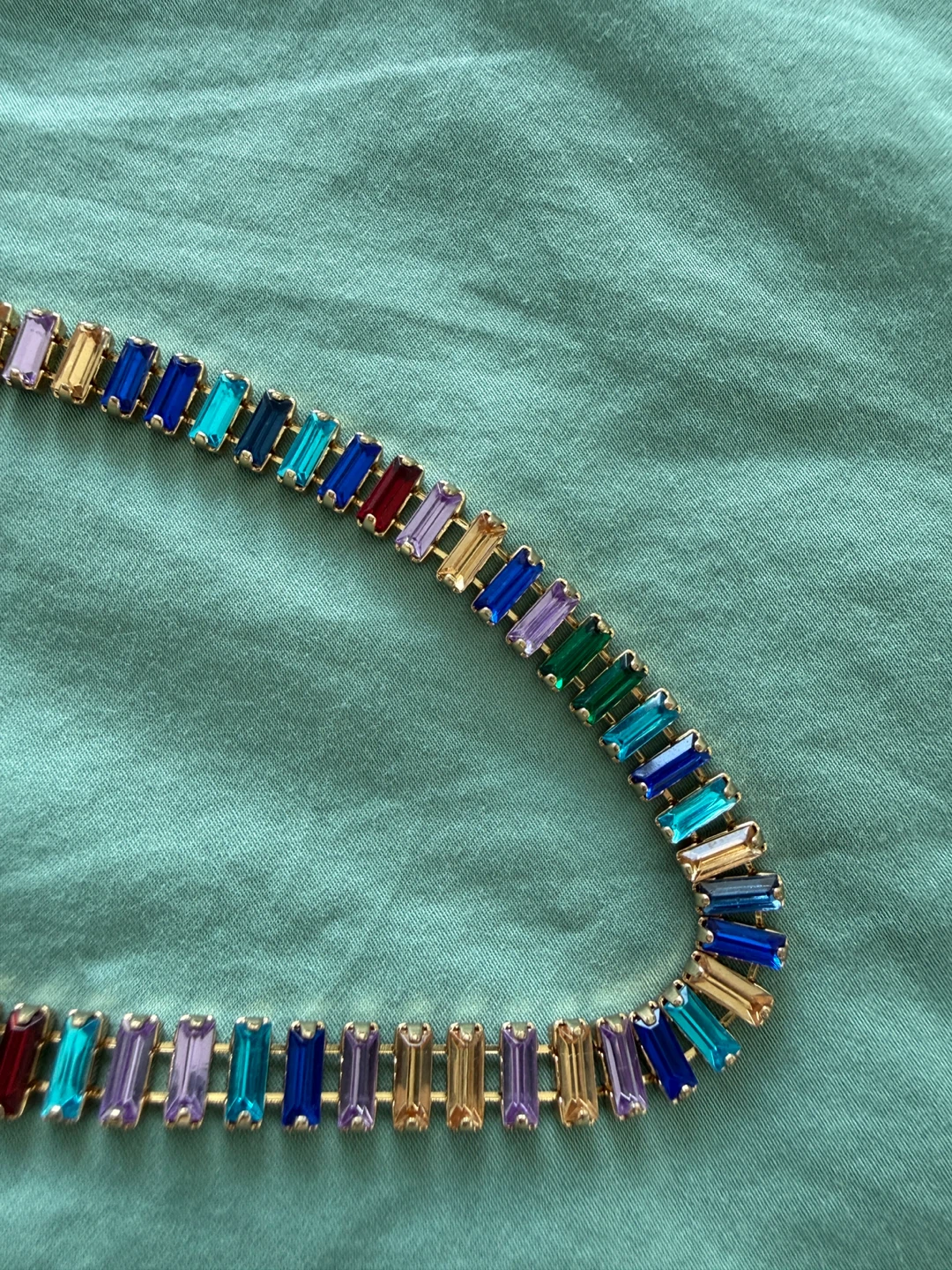 Colourful Gemstone Choker Necklace - photo 4