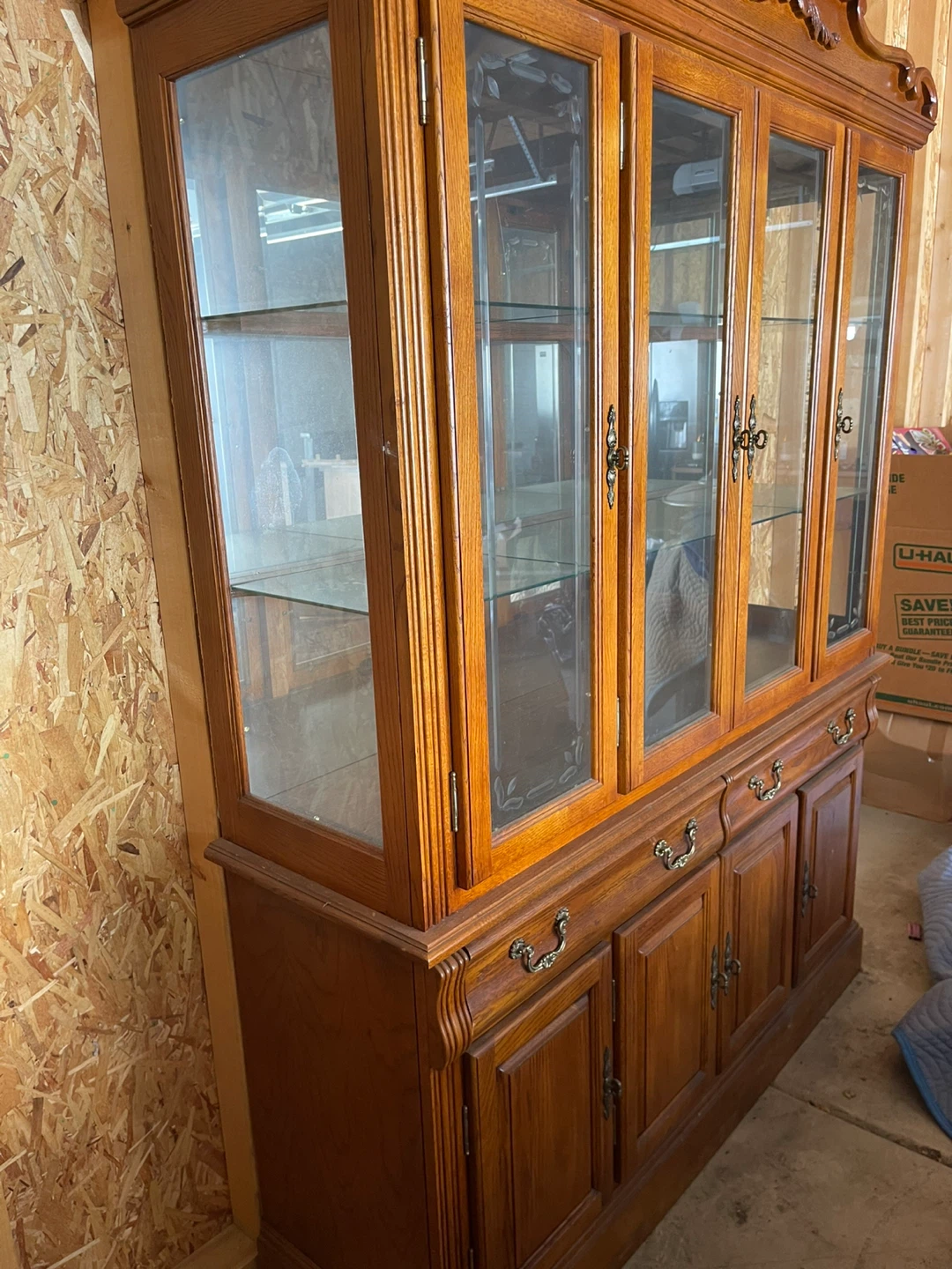 Solid Wood China Cabinet with Glass Doors - photo 4