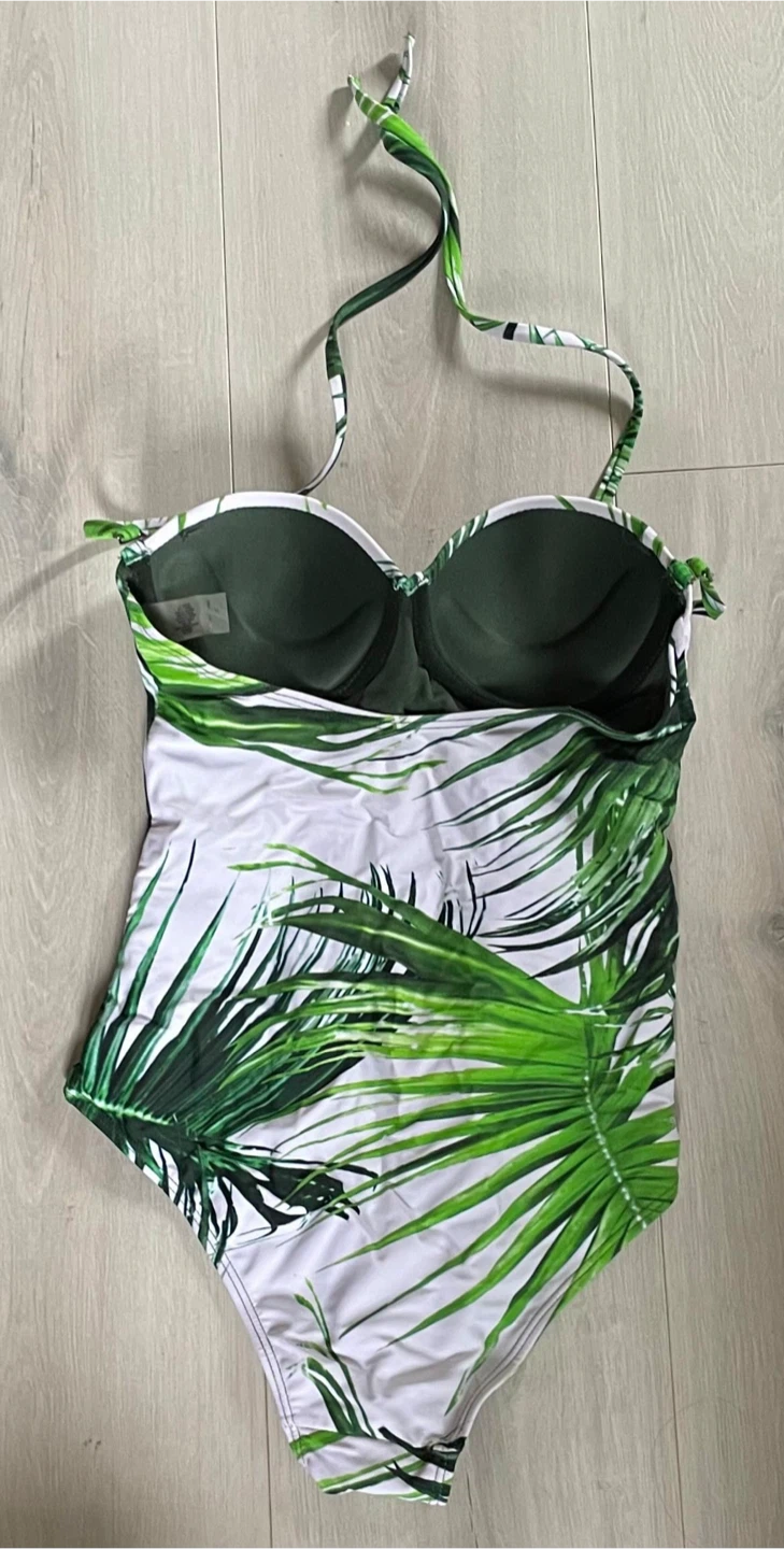 Tini Bikini Tropical One-Piece Swimsuit XS Strapless/ Halter - photo 2