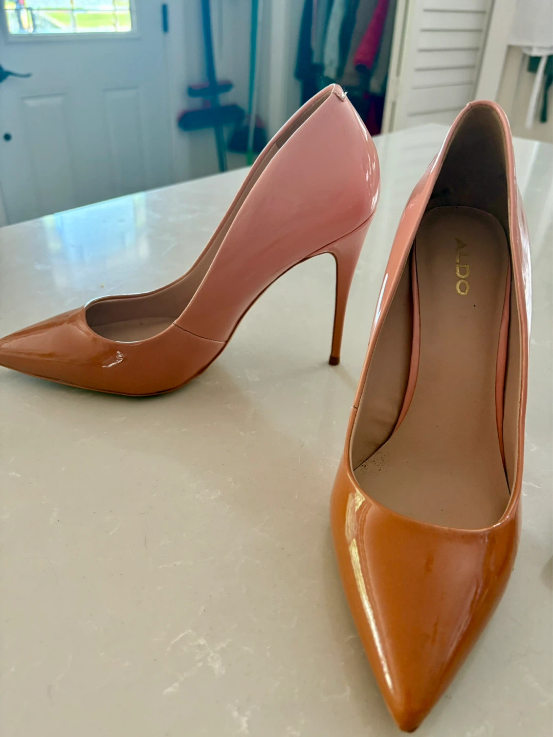 ALDO Women's High Heel Pumps - Pink/Brown & Pink/Teal Ombre - photo 3