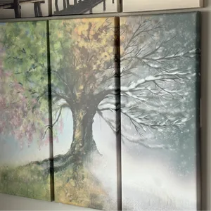 Four Seasons Tree Canvas Art Print