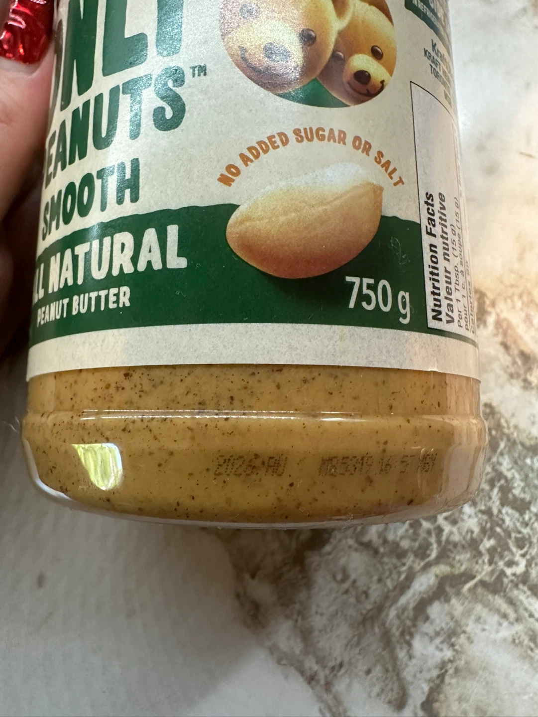 Only Peanuts Smooth All Natural Peanut Butter 750g - photo 2