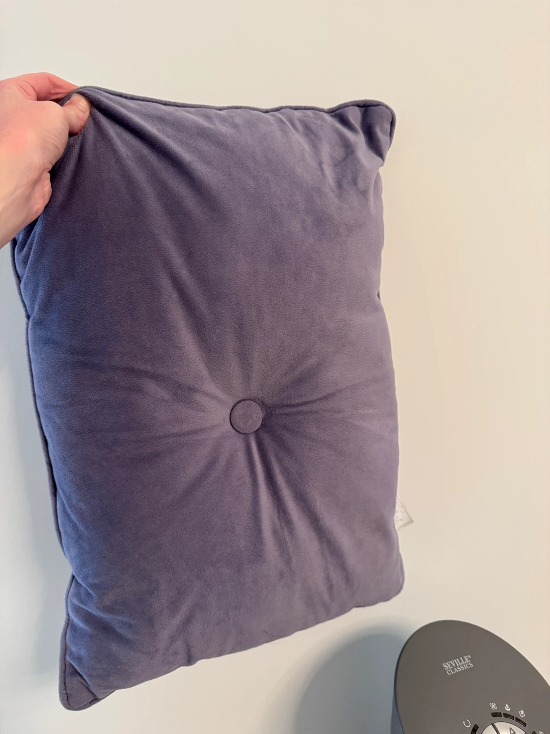 Purple Velour Throw Pillow - photo 5