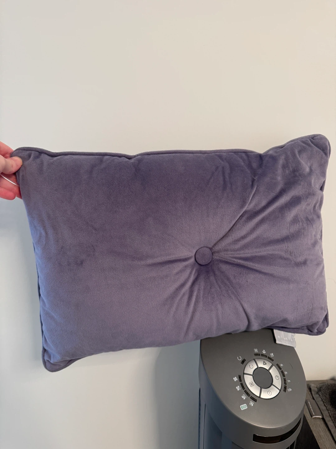 Purple Velour Throw Pillow - photo 4