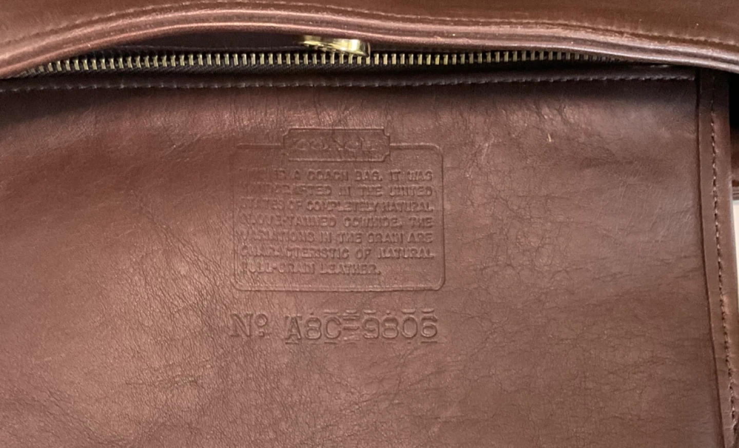 Vintage Coach Equestrian Leather Bag - style 9806 - photo 3