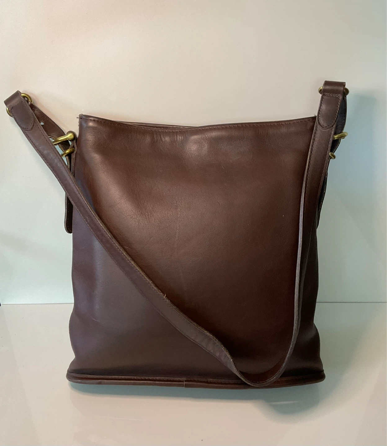 Vintage Coach Equestrian Leather Bag - style 9806