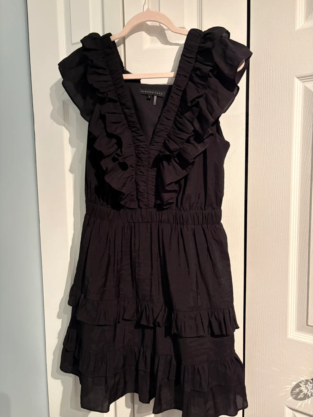 Black Ruffle Dress - photo 2