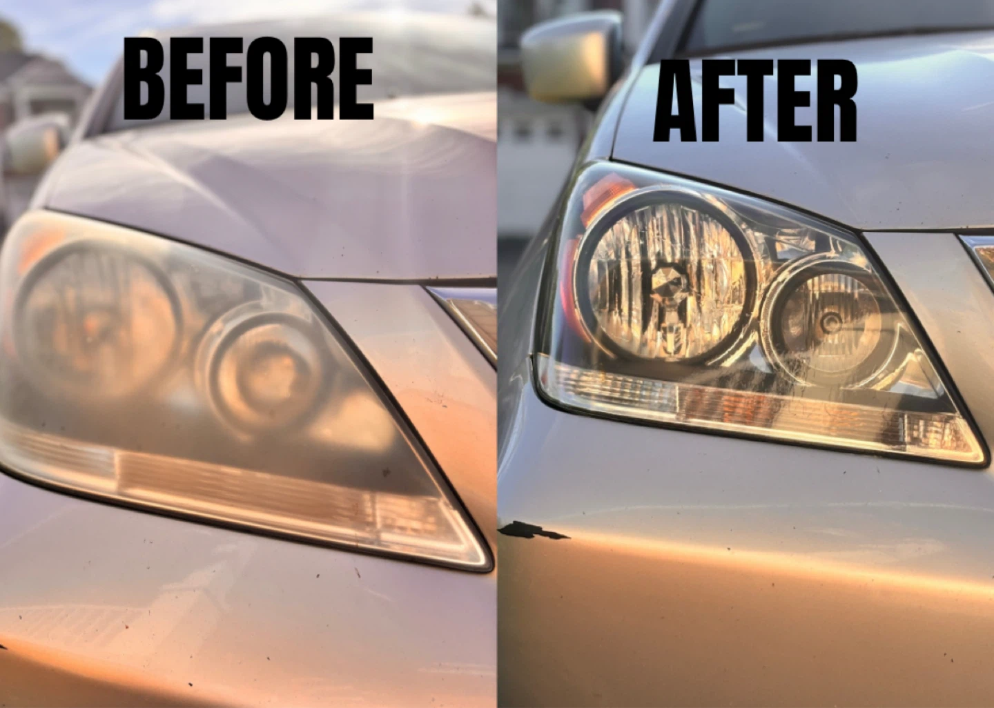 Headlight Restoration Service - Before & After - photo 3