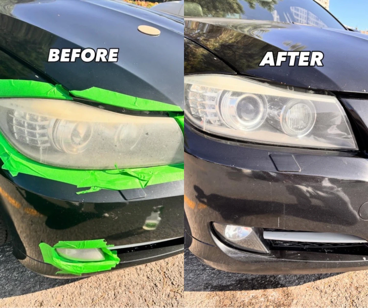 Headlight Restoration Service - Before & After - photo 2