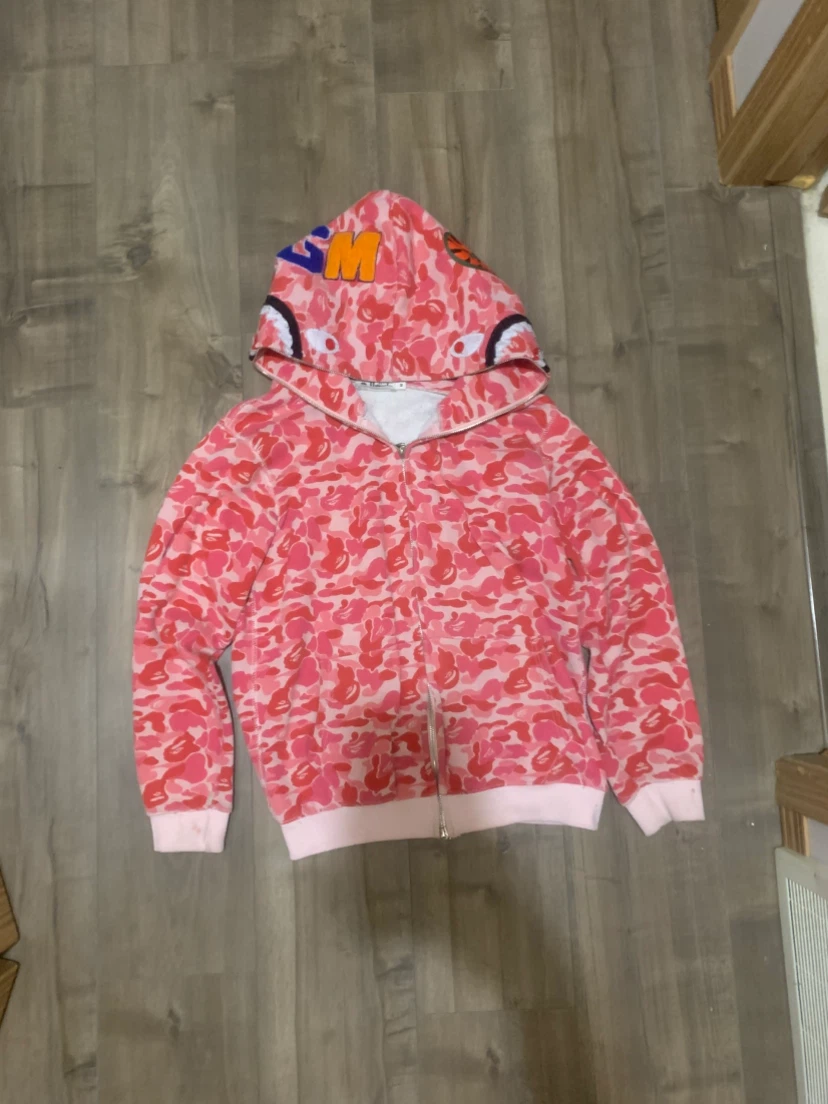 A Bathing Ape Pink Camo Full Zip Hoodie - photo 2