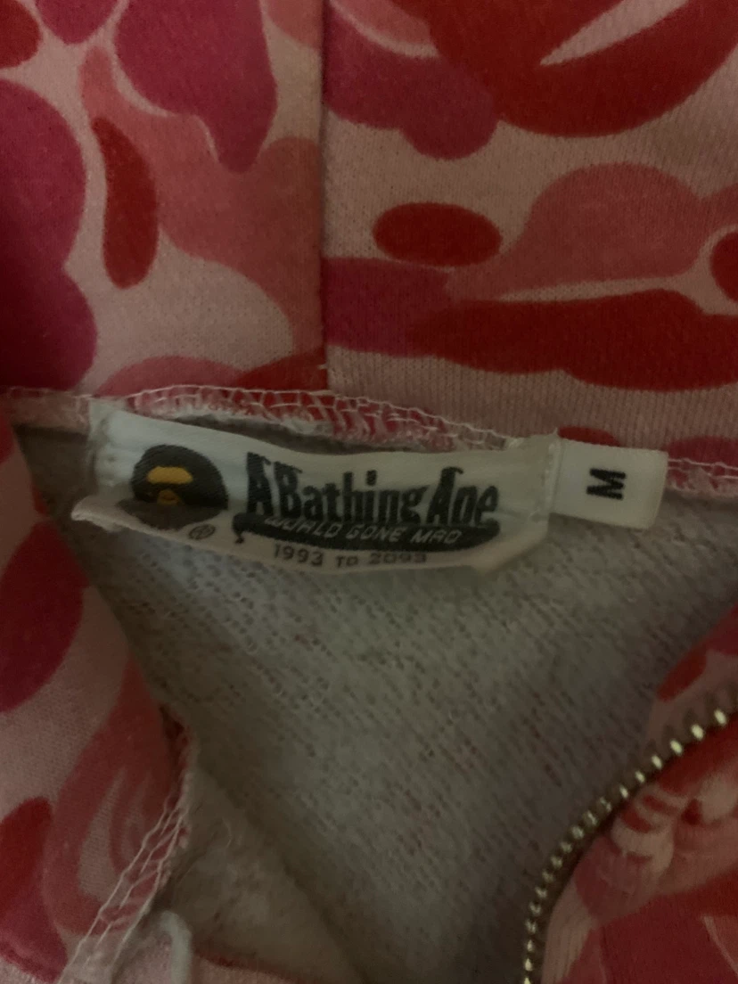 A Bathing Ape Pink Camo Full Zip Hoodie - photo 4