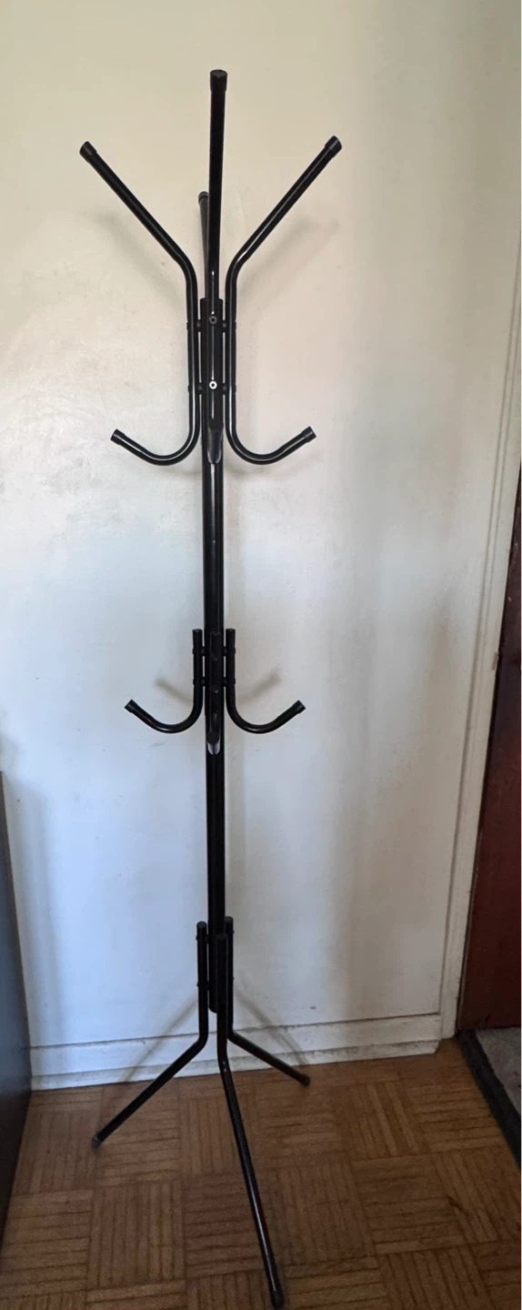 Black Metal Coat Rack
