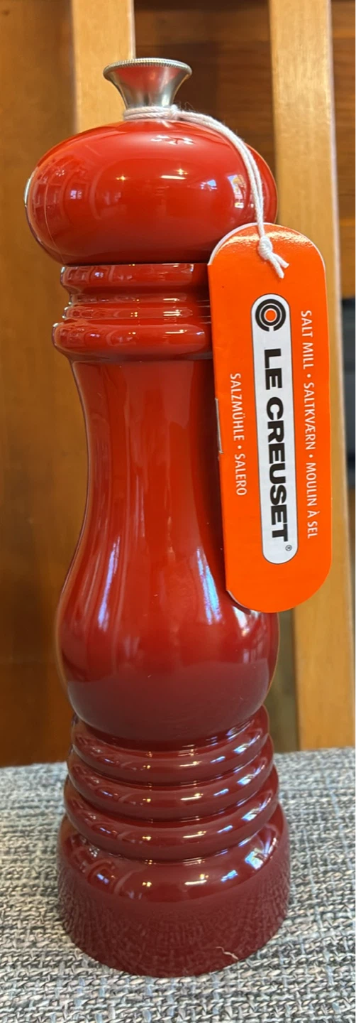 New Le Creuset Cherry Salt Mill