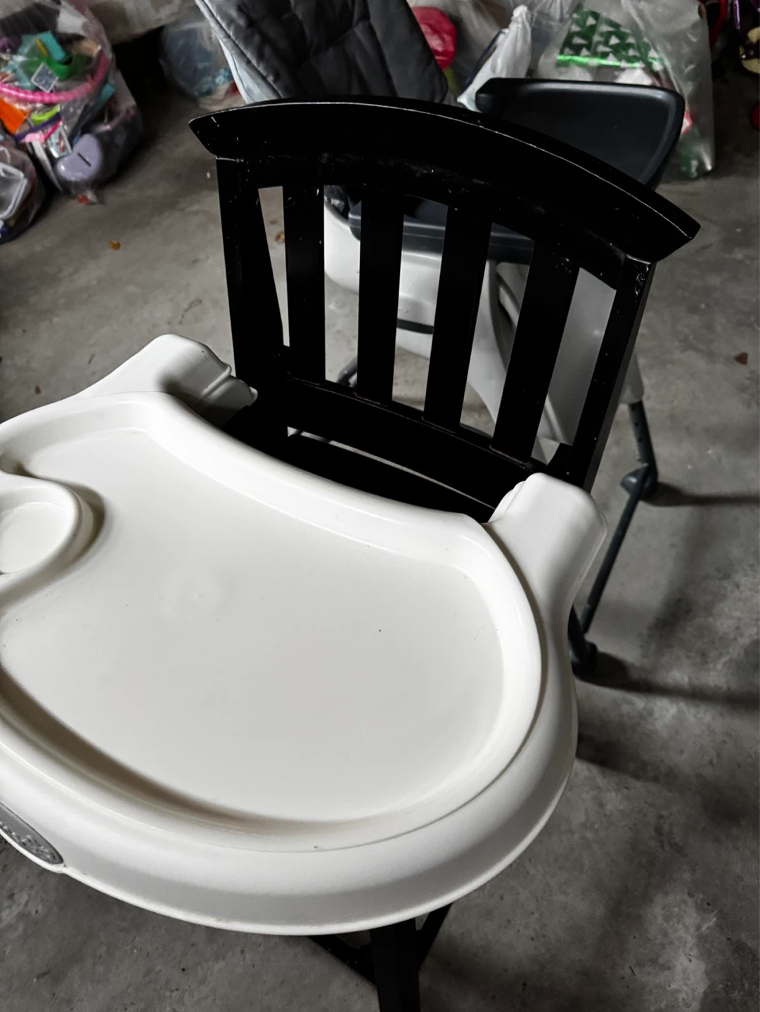 Wooden High Chair with Tray