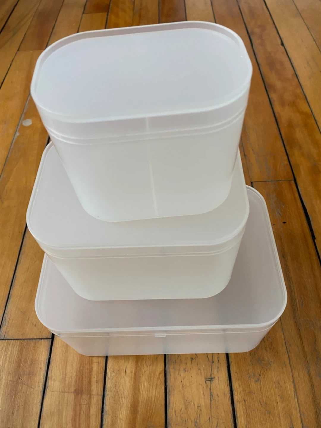 Muji Set of 5 Plastic Storage Bins & Containers - photo 3