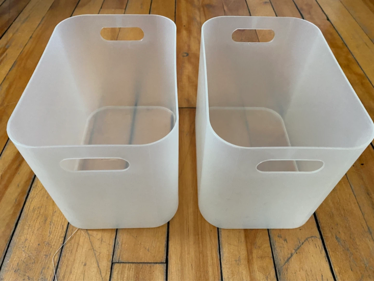 Muji Set of 5 Plastic Storage Bins & Containers - photo 2