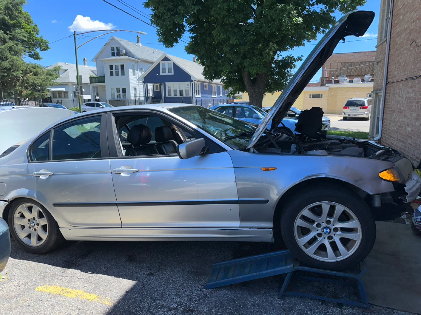 Silver BMW 3 Series Sedan